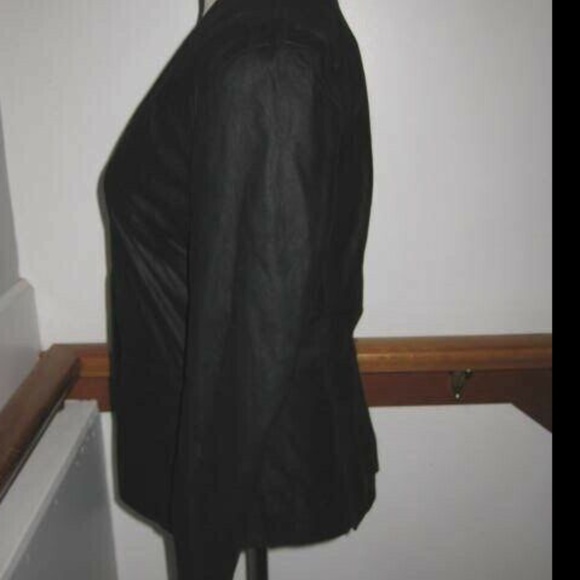 MUUBAA ANGERS BLACK LEATHER SUEDED BLAZER JACKET 4 - Picture 6 of 9